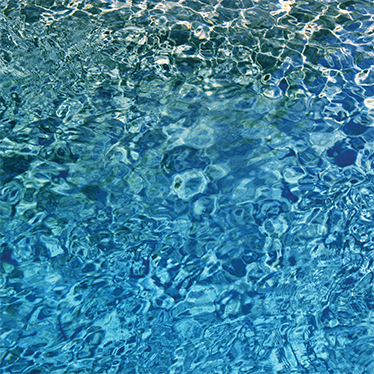 Blue realistic water texture vinyl rug - TenStickers