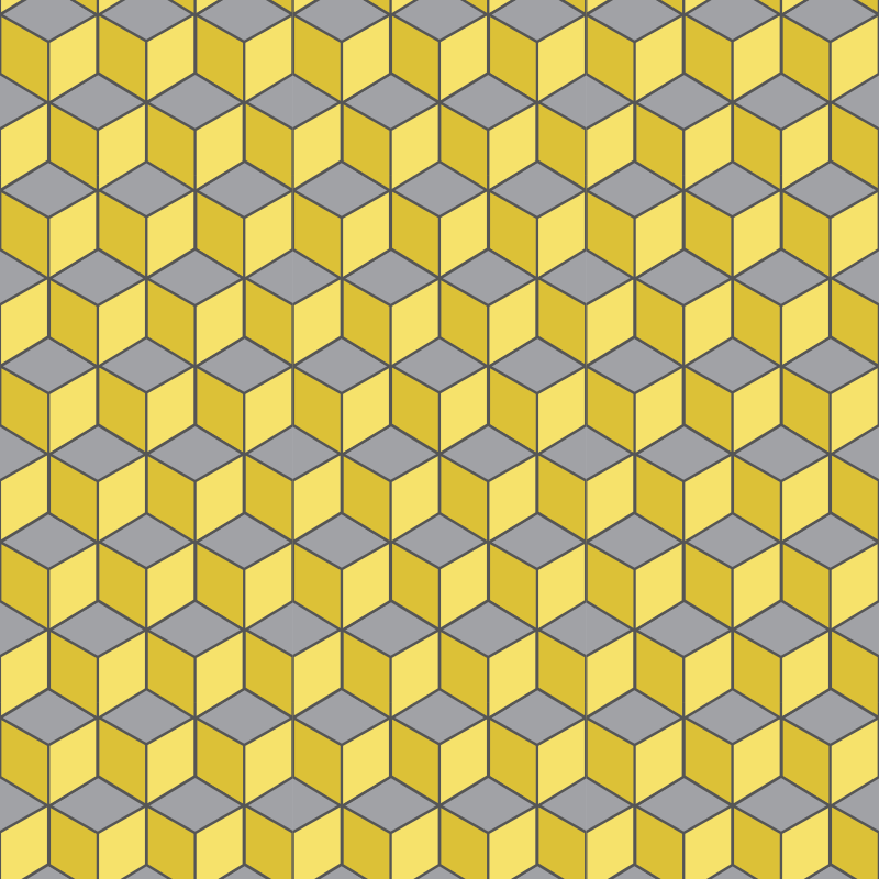 Geometric vinyl rug in pantone squares - TenStickers