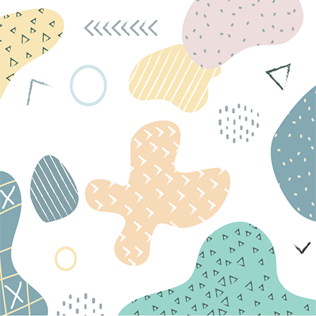 Geometric vinyl rug with grunge geometric pattern - TenStickers