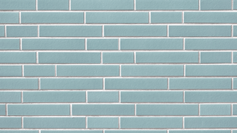 Entrance hall vinyl rug light blue brick pattern - TenStickers