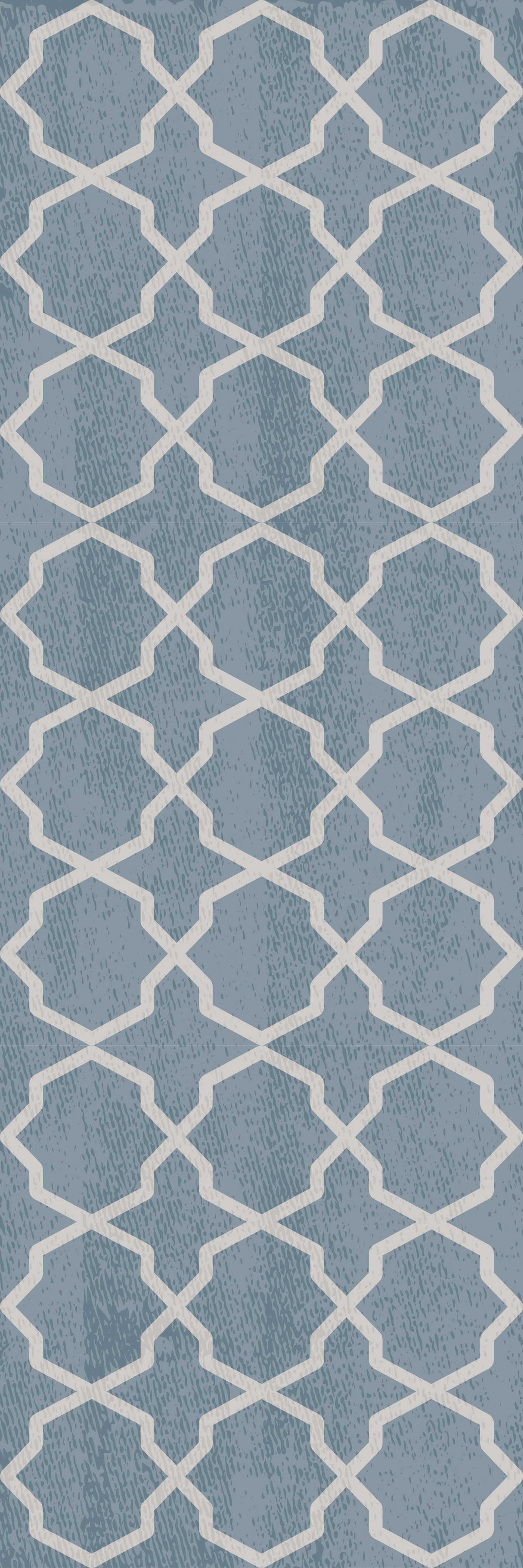 Living room vinyl rug gray hamptons pattern - TenStickers