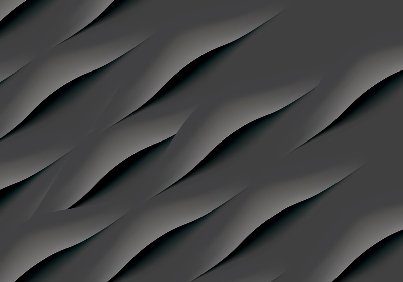 Grey vinyl rug with abstract grey wave patterns - TenStickers