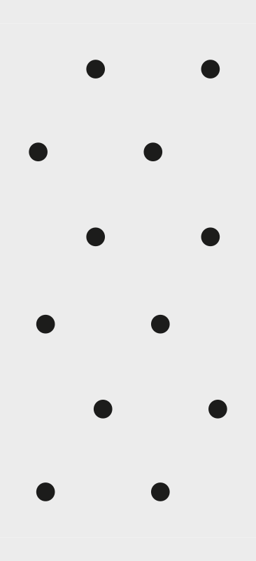 Hallway vinyl rug with nordic style black dots - TenStickers