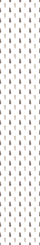 Hallway vinyl rug in brown and white pattern - TenStickers