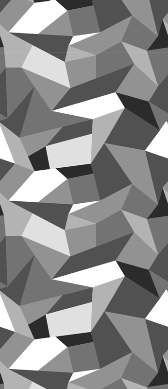 Hallway vinyl rug black and white triangles - TenStickers