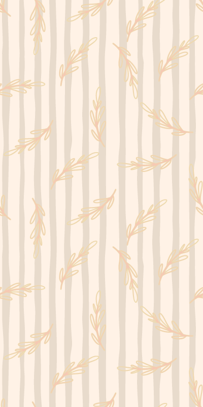 Elegant beige hallway vinyl rug - TenStickers