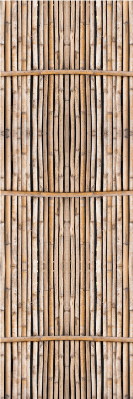 Hallway vinyl rug handcrafted bamboo cane design - TenStickers