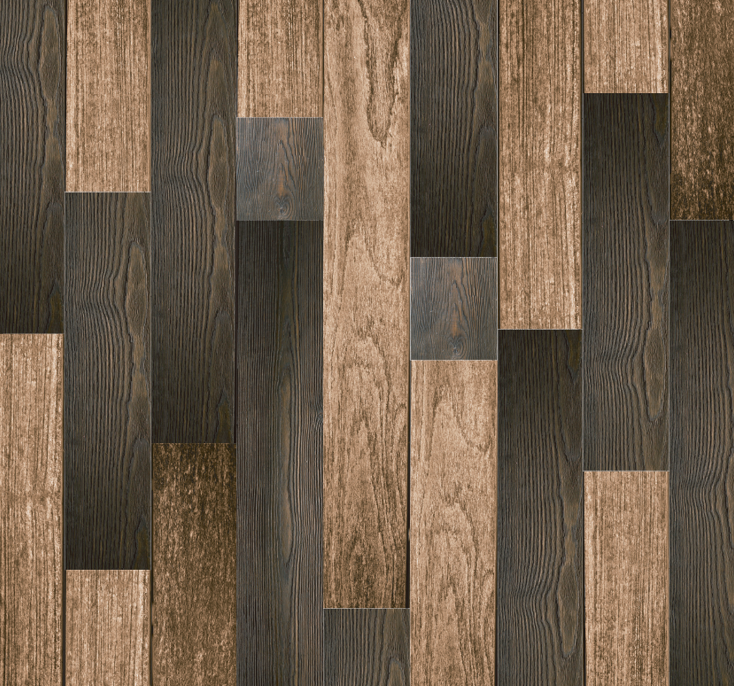 Brown vinyl rug with elegant wood patterns - TenStickers