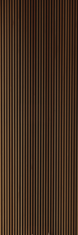 Brown vinyl rug with teak wood vertical design - TenStickers