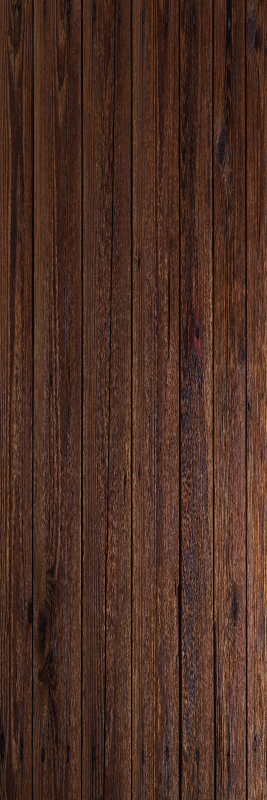 Brown vinyl rug in dark brown rustic wood style - TenStickers