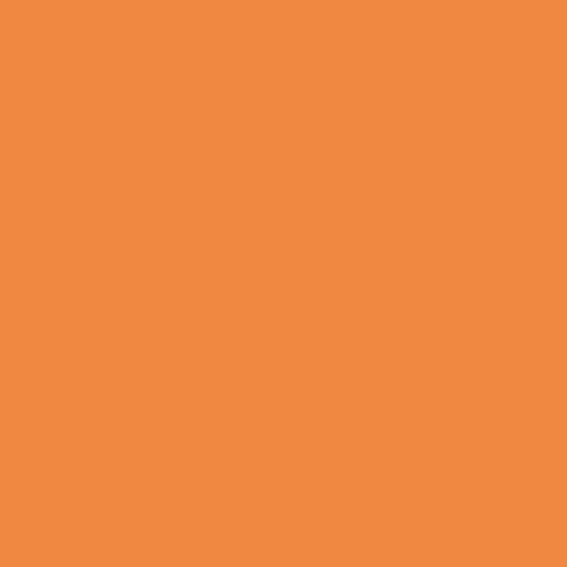 Orange vinyl rug in solid orange color - TenStickers