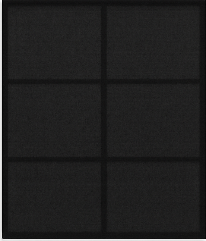 Black vinyl rug with modern block design - TenStickers