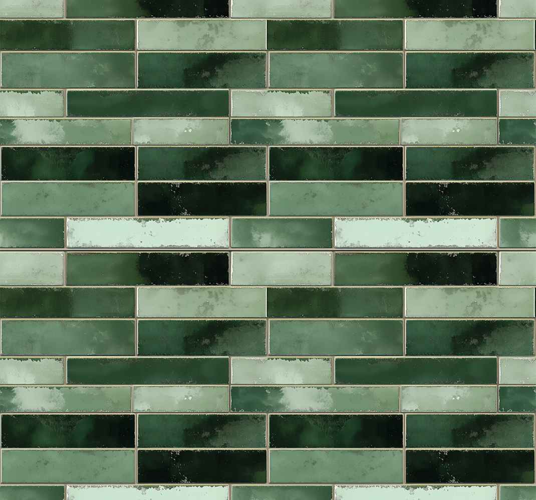 Long green green vinyl rug - TenStickers