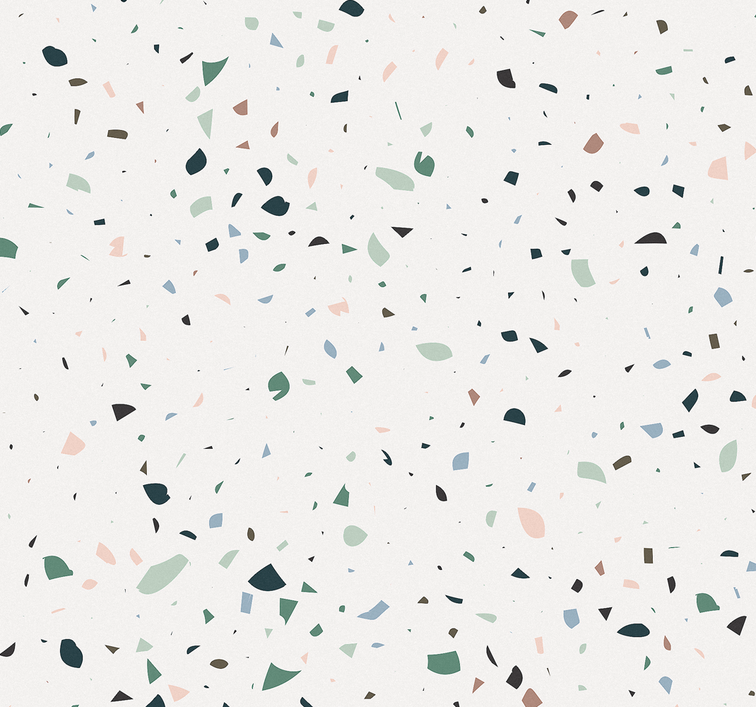 Outdoor vinyl rug white terrazzo - TenStickers