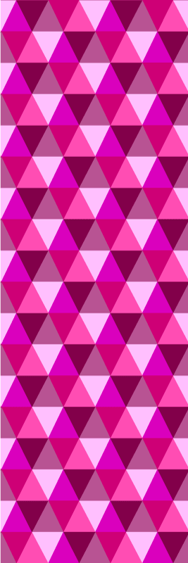 Pink vinyl rug fuchsia geometric - TenStickers