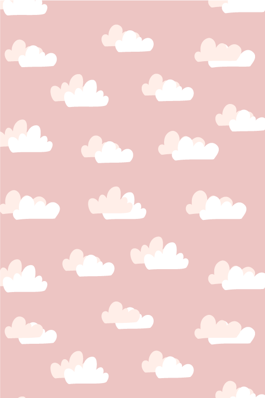 Pink vinyl rug with pink backdrop - TenStickers