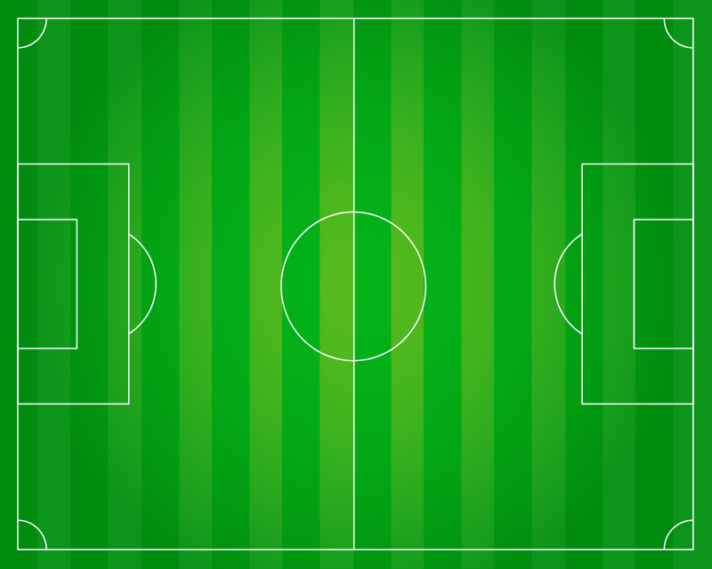 Vinyl rug soccer field teen - TenStickers