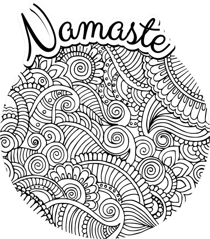 mandala namaste vinyl rug - TenStickers