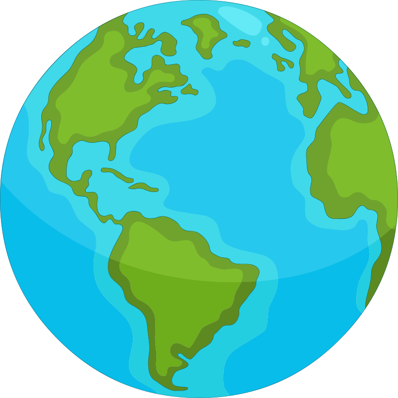 Learning Global Map world map vinyl rug - TenStickers