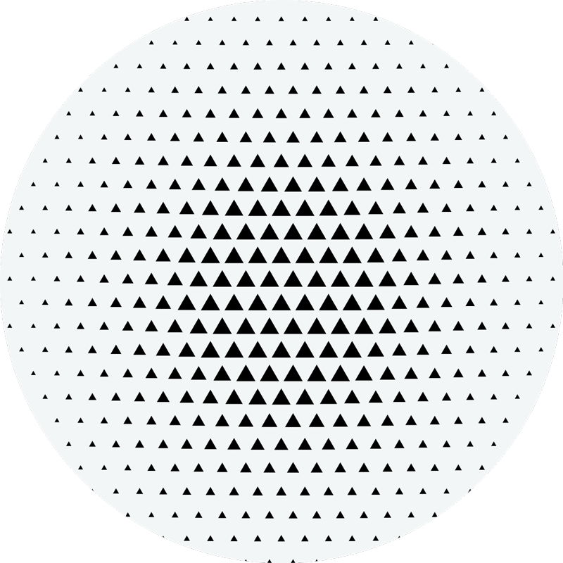 Geometric triangular geometric vinyl rug - TenStickers