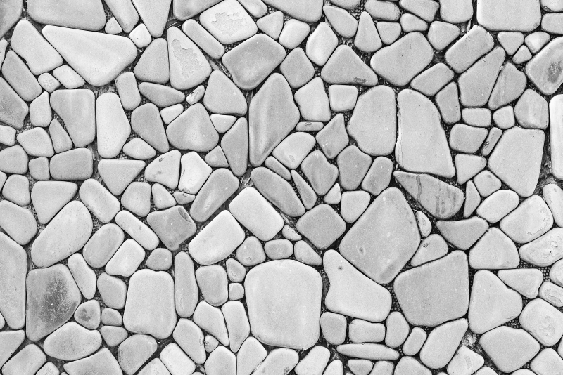 Stone effect vinyl rug pebble stone design - TenStickers