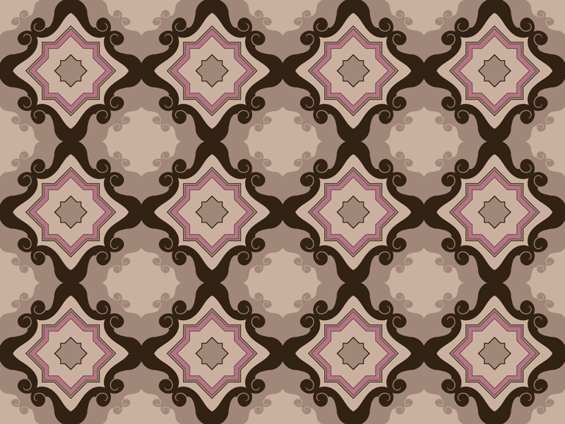 Mosaic Tile Pattern living room vinyl rug - TenStickers