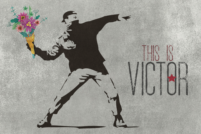 Personalized Bouquet custom vinyl rug - TenStickers