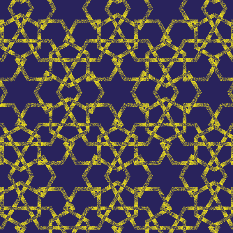 Geometric Bath Accent vinyl rug bathroom - TenStickers