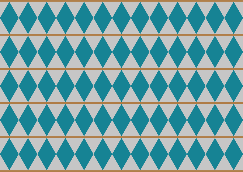 Tile vinyl rug geometric tile design - TenStickers