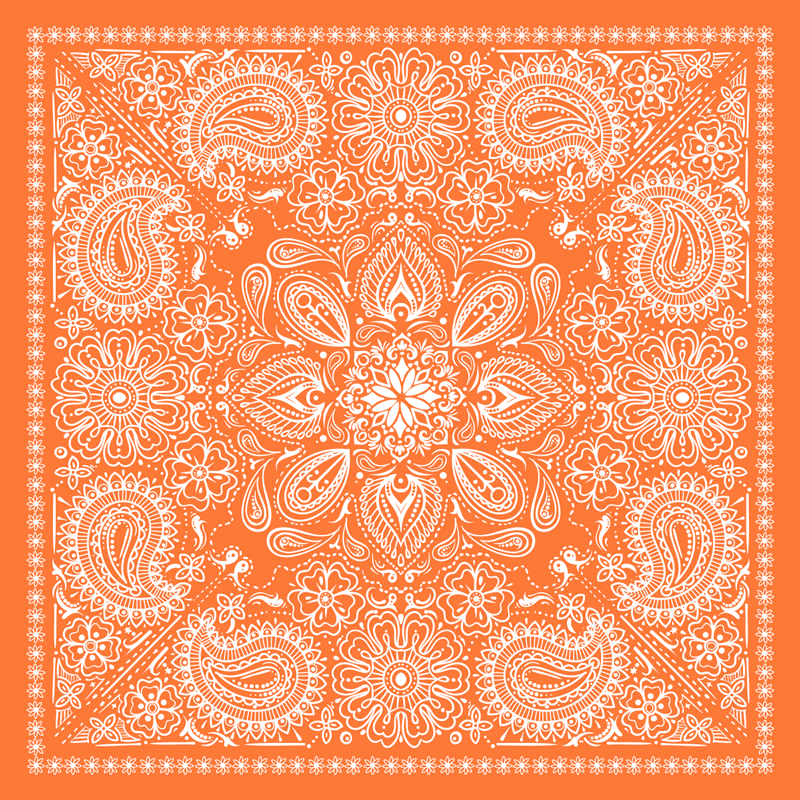 Mandala vinyl rug with mandala design - TenStickers