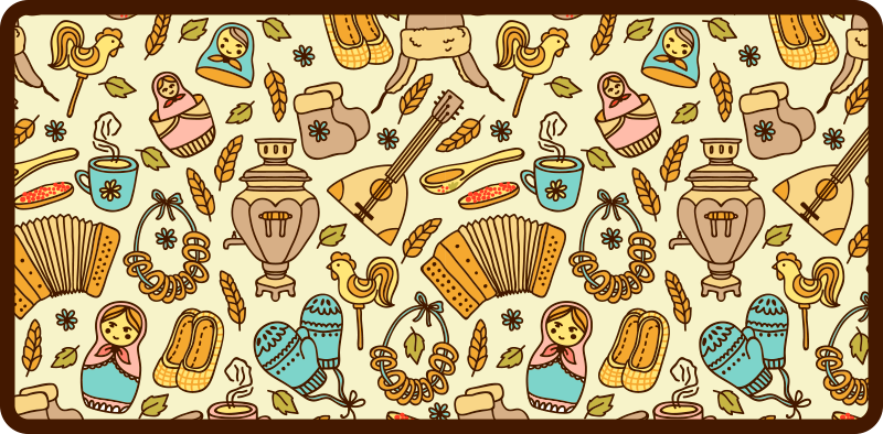 Playful Nursery Theme vinyl rug - TenStickers