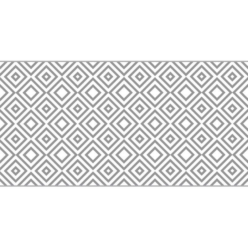 Panorama grey squares modern vinyl rug - TenStickers