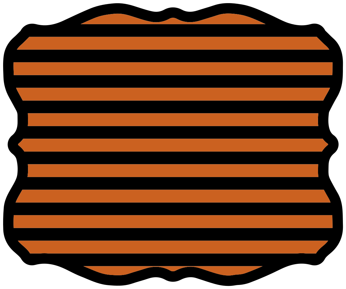 Halloween vinyl rug halloween stripes - TenStickers
