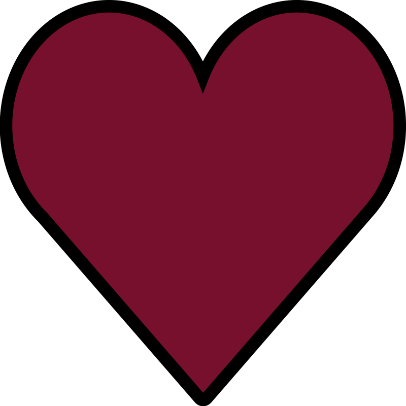 heart shape red vinyl carpet - TenStickers