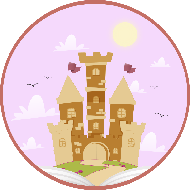 Fairytale Castle kids vinyl rug - TenStickers
