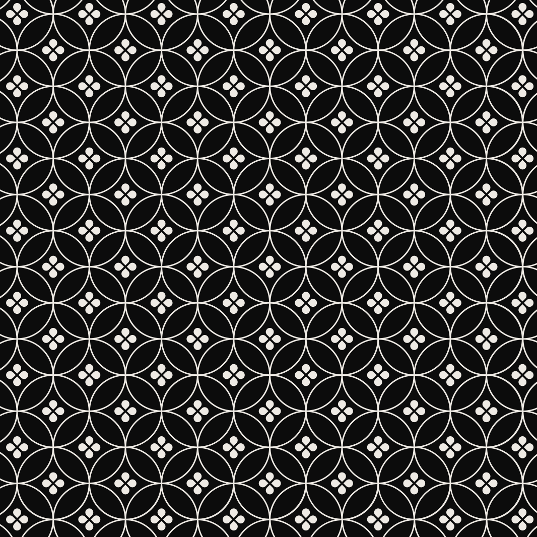 Geometric vinyl rug in geometric circle pattern - TenStickers