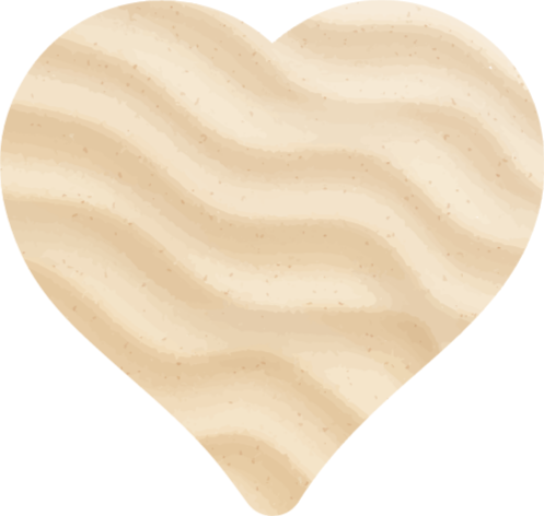 Wavy Heart Shape texture vinyl rug - TenStickers