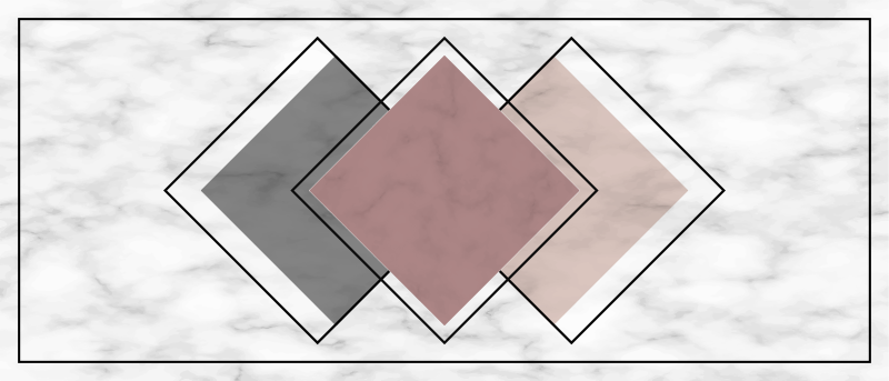 Marble vinyl rug with marble geometrics design - TenStickers