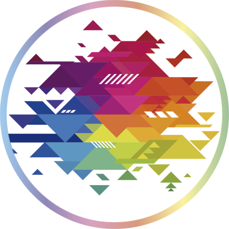 Colorful geometric shapes vinyl rug - TenStickers