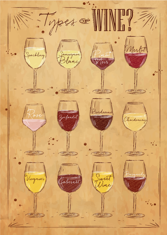 type of wines beige custom rug - TenStickers