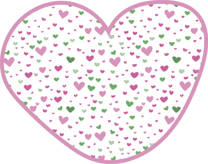 Heart Patterned Decor vinyl rug - TenStickers