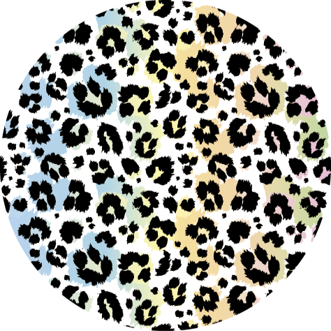 Multicolour leopard vinyl carpet animal print - TenStickers