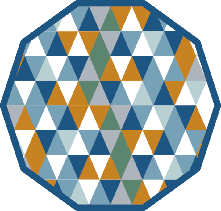 Abstract Octagonal Shape geometric vinyl rug - TenStickers