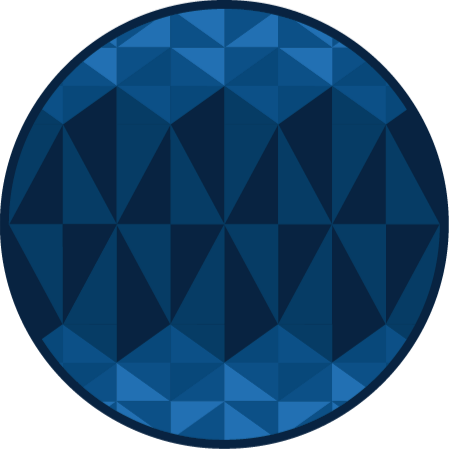 Geometric vinyl rug in circular design - TenStickers