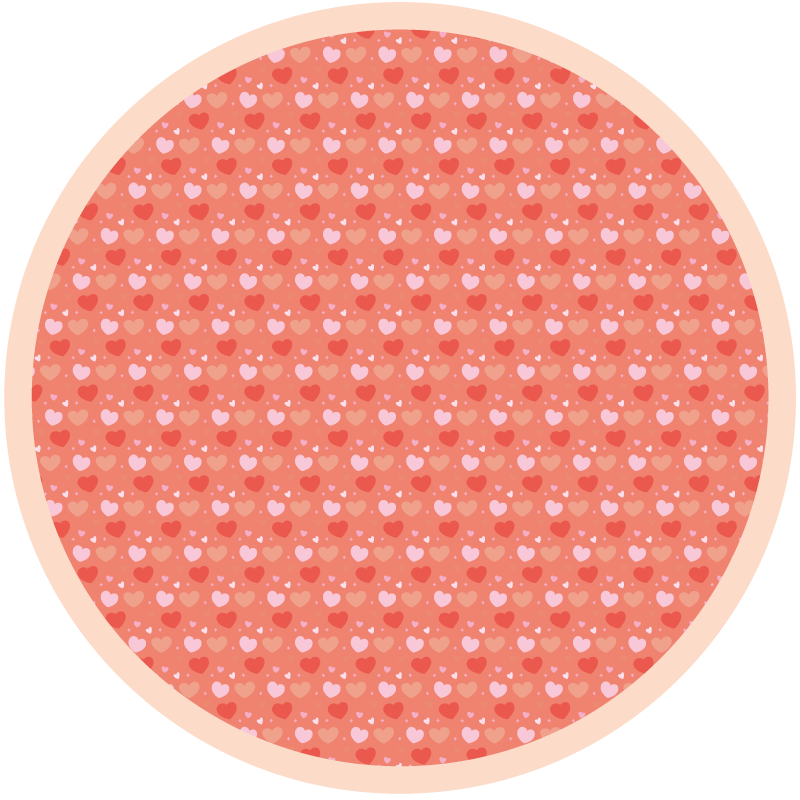 Polka Dot Circle nursery vinyl rug - TenStickers