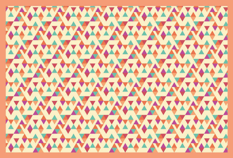 Mosaic vinyl rug mosaic pattern runner - TenStickers