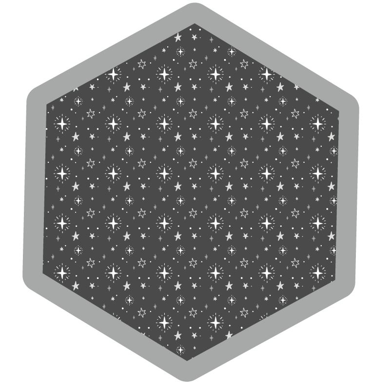 Celestial Pattern star vinyl rug - TenStickers