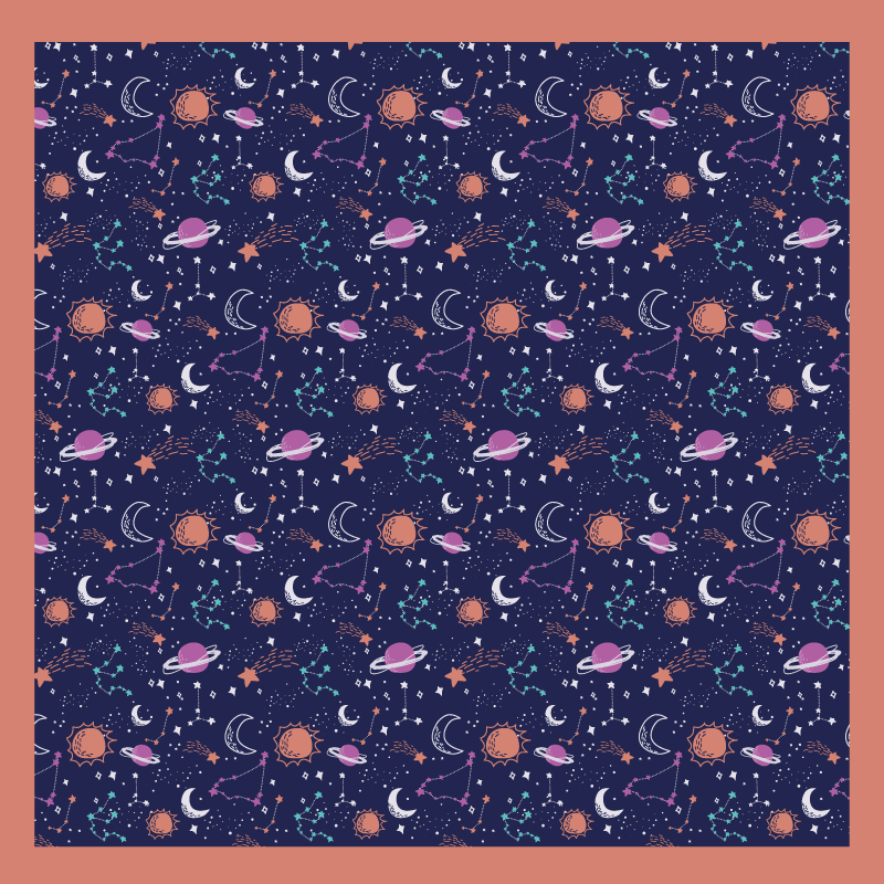 Cosmic Space Play vinyl rug - TenStickers
