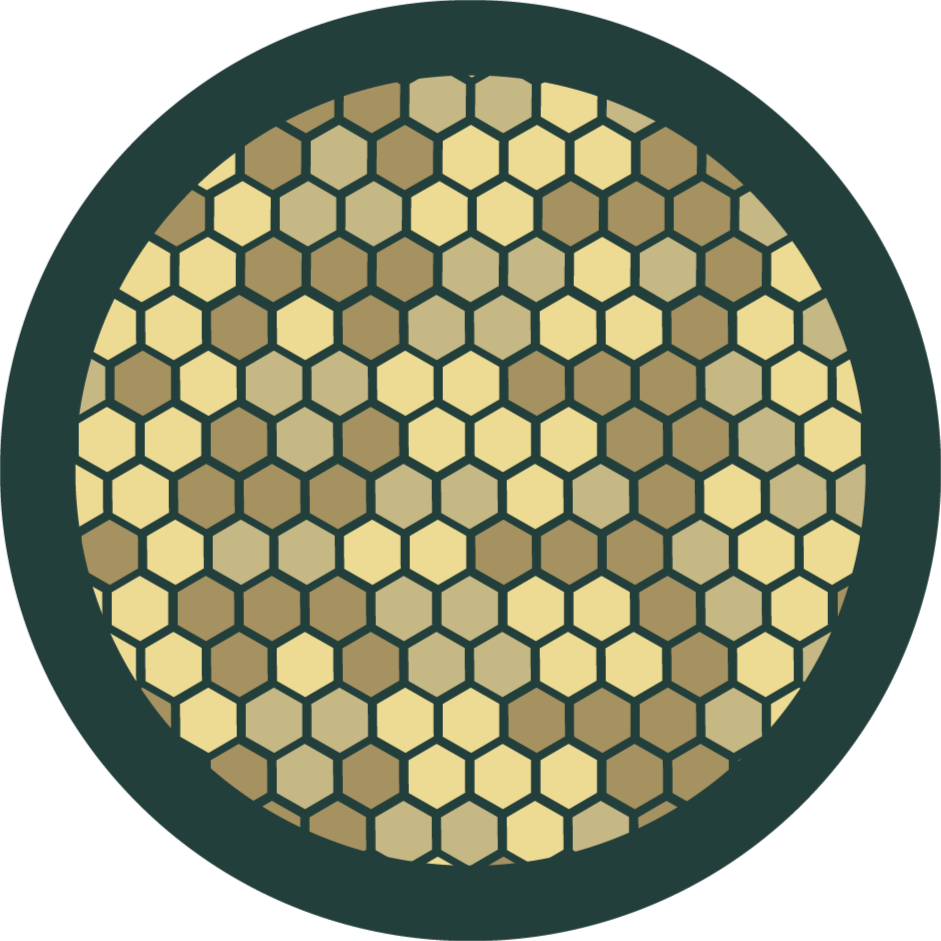 Geometric honeycomb geometric vinyl rug - TenStickers