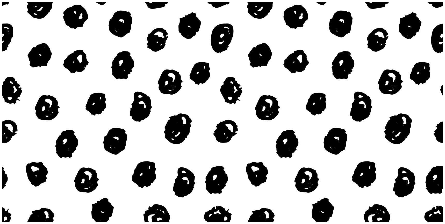 black dots pattern on white background rug - TenStickers